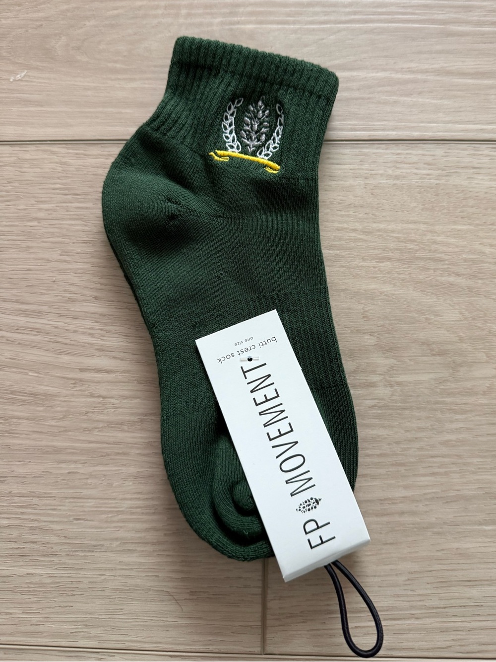 NWT Free People Movement Crest Buti Socks in Forest Green O/S